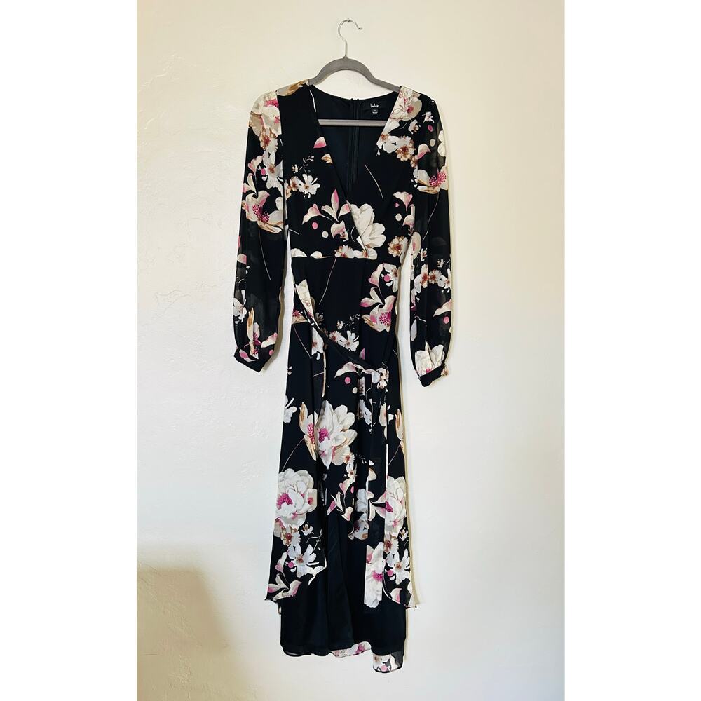 Lulus Wrap Around Midi Floral Dress - Picture 5 of 7
